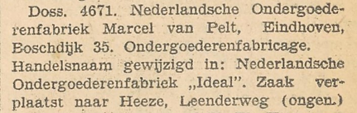 Bron: Eindhovensch Dagblad, 5 december 1930