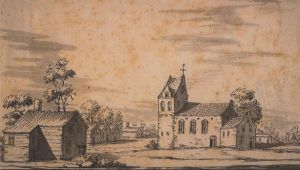 De kerk van Escharen in 1602