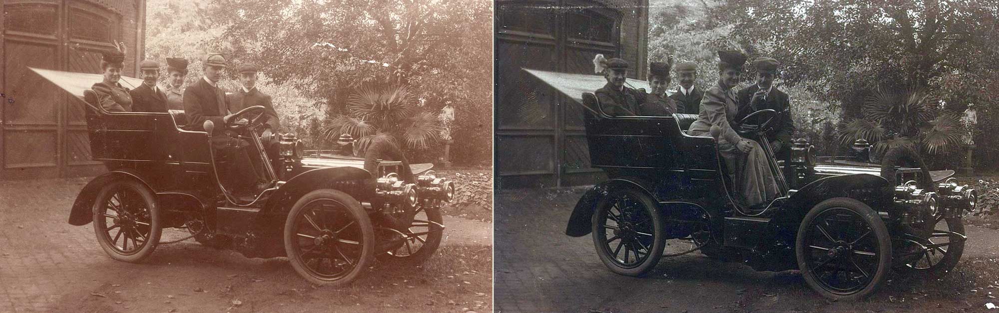 De La Minerve HH van N. Brands, 1 okt. 1906 (collectie Regionaal Archief Tilburg, nrs. 3746 en 3747)