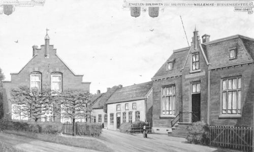 Het burgemeestershuis en raadhuis te Bokhoven (Beeldcollectie Abdij van Berne)