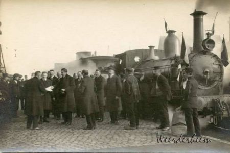 De halte te Schaft, ca. 1921 (bron: HKK Weerderheem)