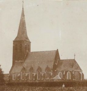 De oude kerk in 1890