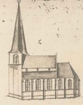 Nistelrode, kerk Kleinwijk in 1806