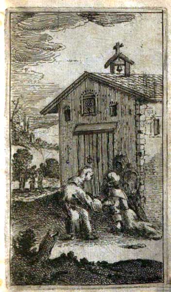 De ontvoering van Marguerite (gravure voorin "Les plagiaires")