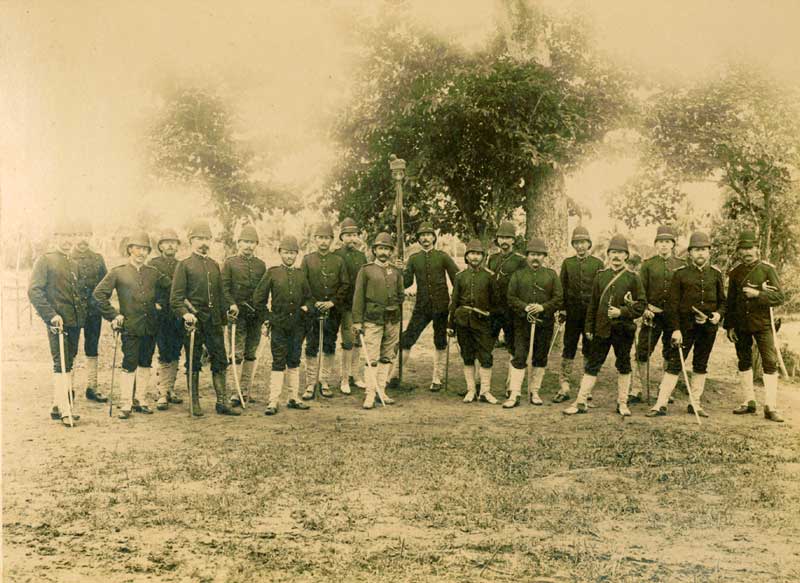 Koloniale troepen in Atjeh, c. 1873 (Bron: Nationaal Archief)
