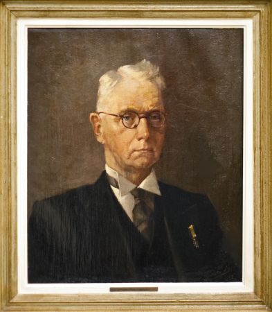 Burgemeester J.C. van Beek, 1917-1939, geschilderd door Harrie Maas (collectie Heemkundekring H.N. Ouwerling Deurne)