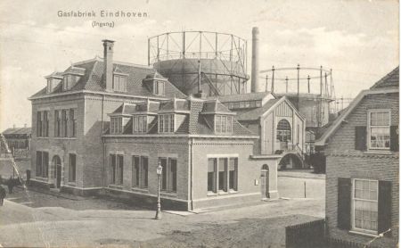 De gasfabriek (uitgever: P.E. Piere-Bijsterveld, bron: RHCe)