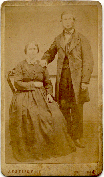 Hendrik Laarhoven en Elisabeth Lobus in 1860