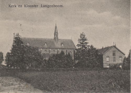 Dominicanenkerk en klooster te Langenboom, ca. 1920