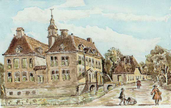 Huis de Nobelaer (aquarel Jan Barendswaard)