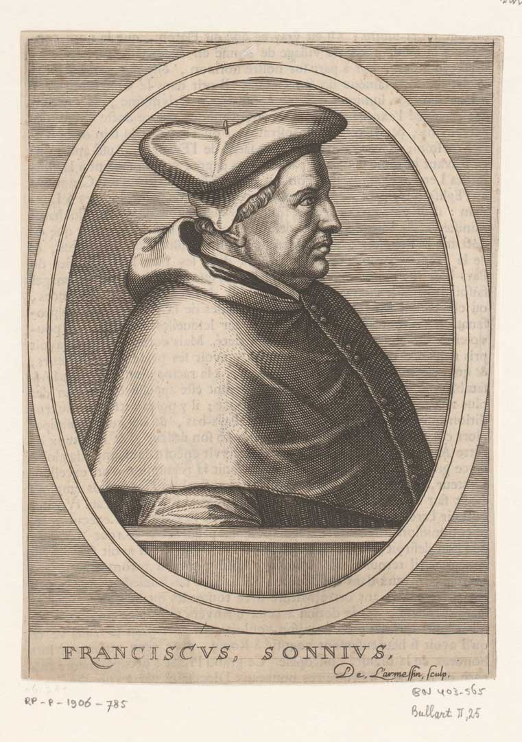 Franciscus Sonnius (Nicolas de Larmessin, 1682. Bron: Rijksmuseum, RP-P-1906-785. Publiek domein)