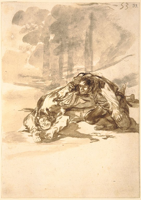 Francisco Goya, De steekpartij (Metropolitan Museum of Art; publiek domein)