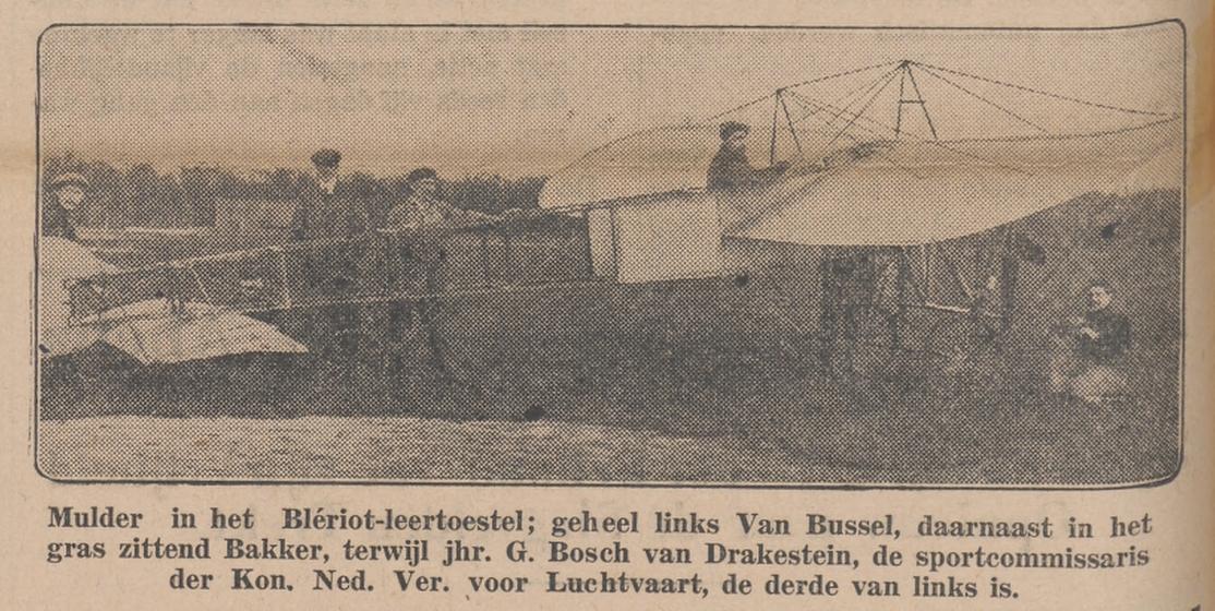 De Blériot op Molenheide (bron: De Locomotief, 8 okt. 1935)
