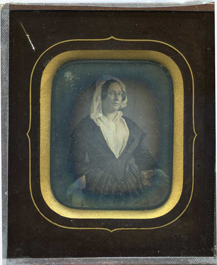 Daguerrotypie van jonkvrouw Adriana van Zwijnsbergen geboren Gelinck (bron: BHIC)