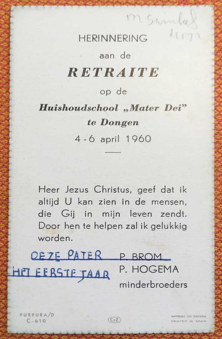2. Retraite, 1960