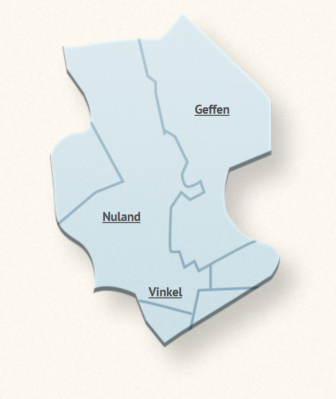 Grondgebied van de gemeente Maasdonk 1993-2014