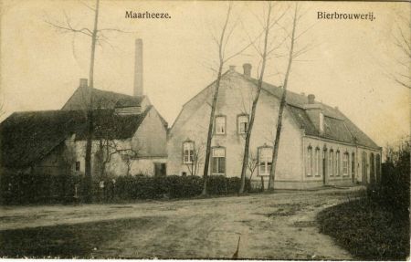 Bierbrouwerij Winters.Tot 1917 brouwde Winters hier het Maarheezer bier, 1915 (Collectie Heemkundekring ‘De Baronie van Cranendonck’, RHC-Eindhoven)