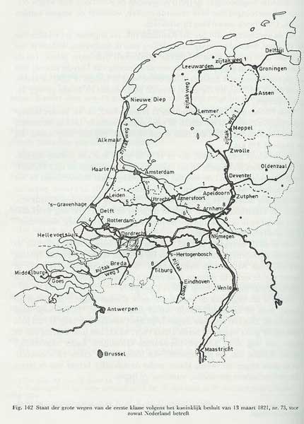 Rijkswegenplan 1821 (bron: Wegenwiki; GNU FDL)
