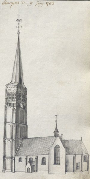 De kerk van Moergestel,1787 (Hendrik Verhees)
