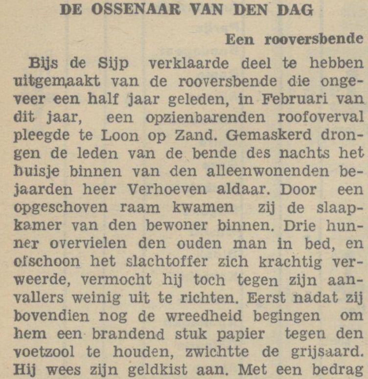 Krantenartikel Bredase Courant 1935