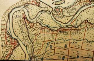 Het Laag Hemaal op de kaart van Hattinga uit 1781 (klik voor een vergroting)