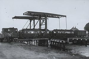 Opening van de trambrug, 1933