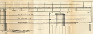 De draaibrug van 1872 (klik voor de complete tekening)