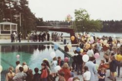 Opening nieuw zwembad in 1969