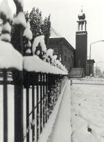 De Pastoor van Winkelstraat in de sneeuw