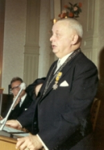 afscheid burgemeester Schreven in 1968