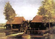 De Collse molen rond 1884 door Van Gogh