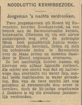 Bron: Prov. Noordbrabantsche Courant, 18 juli 1939