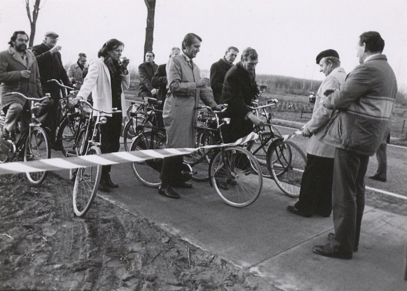 Opening van het fietspad