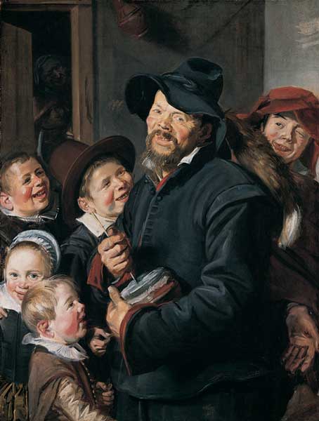 Frans Hals, c. 1618-1620, Rommelpotspeler met 5 kinderen (Kimbell Art Museum)