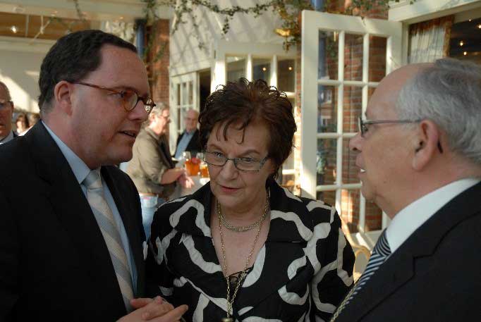 2009: met burgemeester Van de Mortel