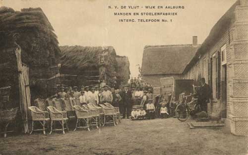 Wijk en Aalburg, Manden en stoelenfabriek van N .V. De Vlijt (Salha, aal03002)